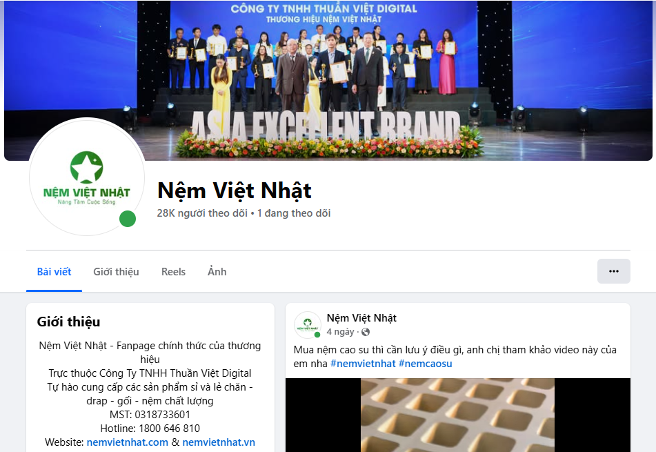 Khám Phá Nệm Việt Nhật Trên Facebook: Giới Thiệu & Ưu Điểm Nổi Bật​